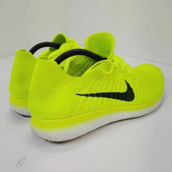 Nike Mens Free RN FLYKNIT USA MEDAL STAND SHOE OLYMPIC Volt SZ 11 Running 842545 - Picture 6 of 10